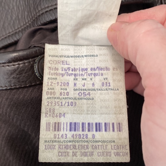 Men’s Hugo Boss Leather Jacket - Picture 8 of 8